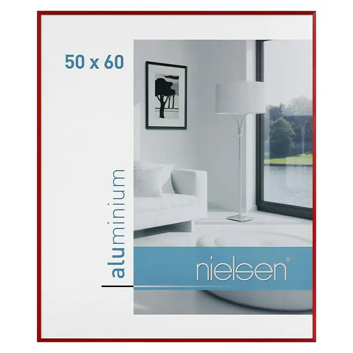 Nielsen Bilderrahmen Pixel - Tornadorot, 50 x 60 cm, Aluminium - Vorderansicht