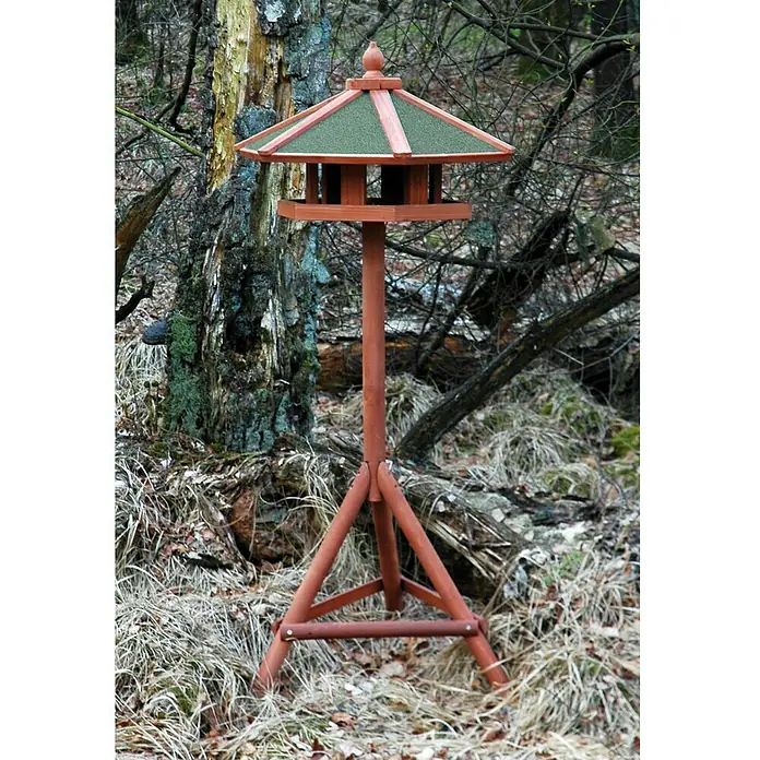 Dobar Vogelhaus Panorama - 66 x 66 x 140,5 cm, Grün/Braun, Holz - Stimmungsaufnahme