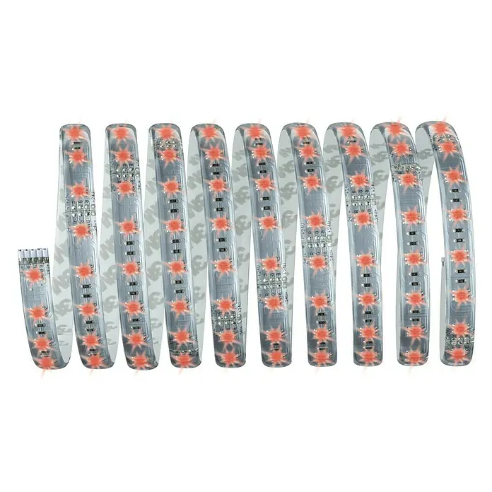 Paulmann LED-Band MaxLED Basisset RGB - 3 m, RGB-Farbsteuerung, RGB, 40 W, Einsatzbereich: Wohnzimmer - Vorderansicht