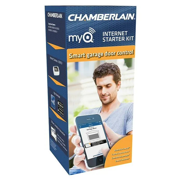 Chamberlain MyQ-Starter-Kit 830REV - Passend für: Chamberlain Garagentorantriebe MotorLift 800/MotorLift 1000 Slim/MotorLift 1000 Family - Linke Seitenansicht