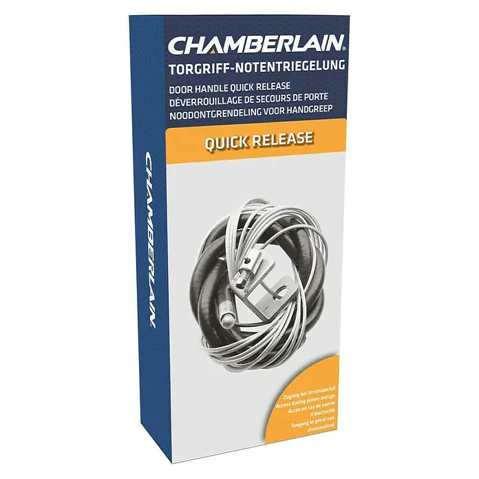 Chamberlain Torgriff-Notentriegelung 1REV - Passend für: Chamberlain Garagentorantriebe MotorLift 500/MotorLift 800/MotorLift 1000 Slim/MotorLift 1000 Family - Linke Seitenansicht