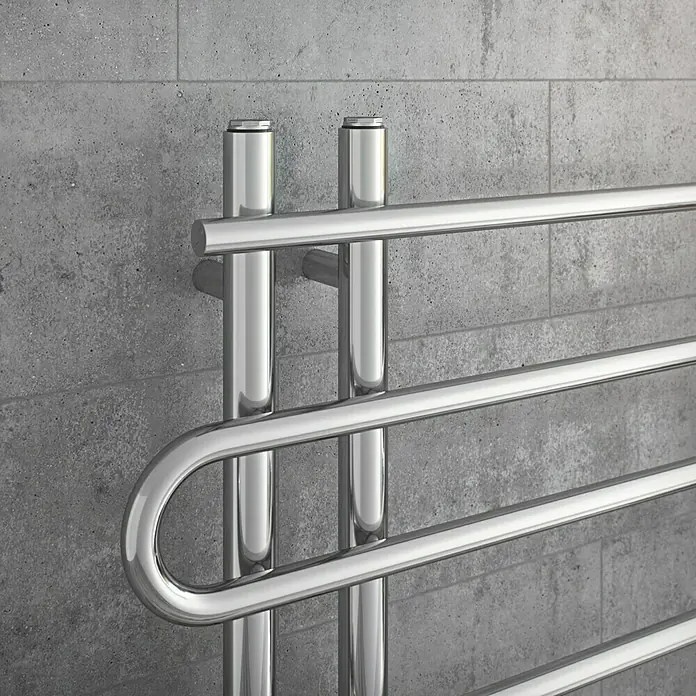 Ximax Designheizkörper C8 - 60 x 140 cm, 354 W, Chrom - Detailaufnahme