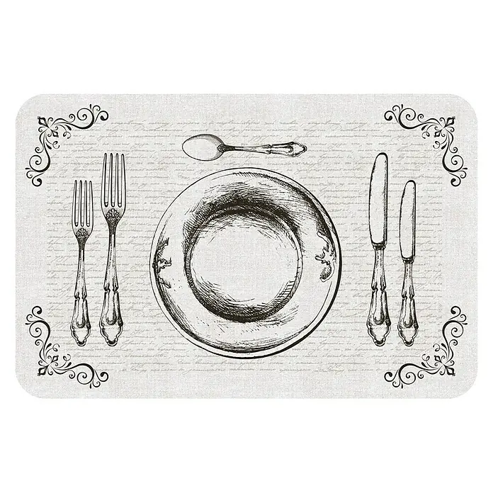 D-c-fix Rio Mantel individual - Couvert, Beige, 44 x 29 cm