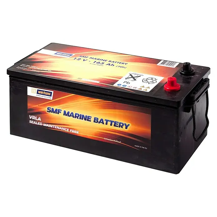 Vetus Bootsbatterie SMF - 170 Ah, 12 V - Vorderansicht