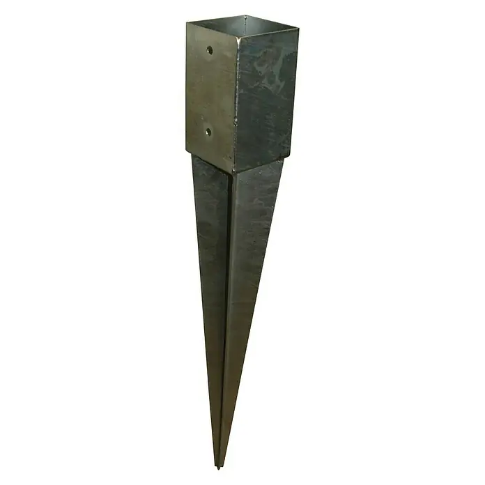 Andrewex Einschlagbodenhülse - 9 x 9 x 75 cm - Vorderansicht