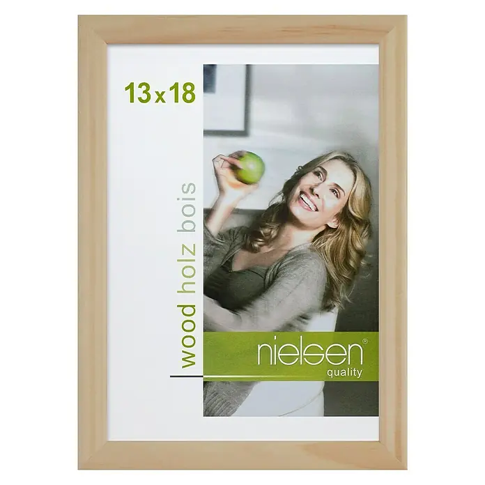 Nielsen Holzwechselrahmen Zoom - Natur, 13 x 18 cm, Holz - Vorderansicht