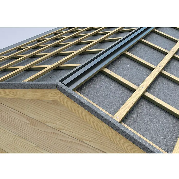 Sarei Piccolo Anschlussprofil - Zuschnittbreite: 125 mm, Länge: 2.000 mm, Aluminium, Natur - Anwendungsbeispiel