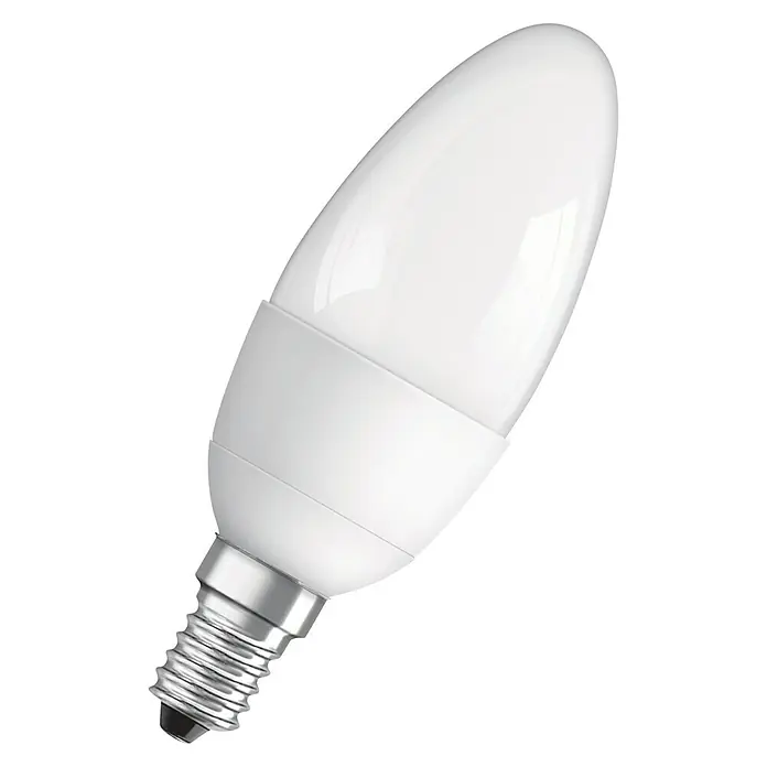 Osram LED-Leuchtmittel Classic B40 - 3 Stk., 5,3 W, E14, Warmweiß - Vorderansicht
