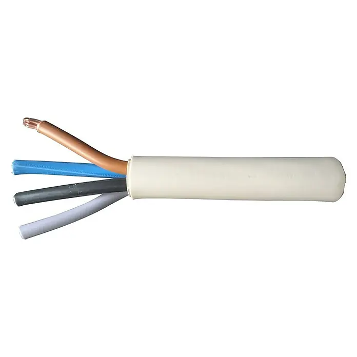 Kabel za vlažne prostorije po dužnom metru - NYM-O4x16, Sive boje, Poprečni presjek: 16 mm² - Pogled sprijeda