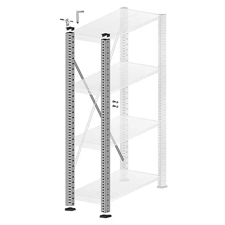 Scholz System Regalpfosten Anbaufeld