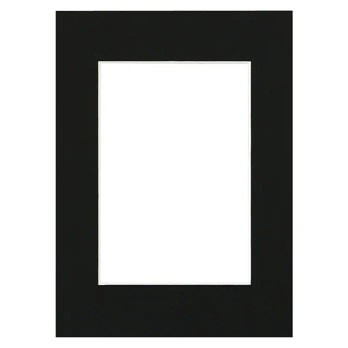 Nielsen Paspartu White Core - Crne boje, D x Š: 13 x 18 cm, Format slike: 9 x 13 cm - Pogled sprijeda
