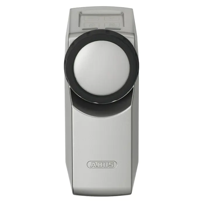 Abus HomeTec Pro Funk-Türschlossantrieb CFA3000 S - 66 x 51 x 138 mm, Geeignet für: Bestehendes Schließsystem , Silber - Vorderansicht