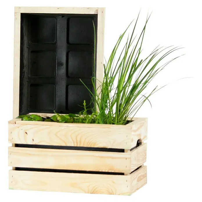 Holzkiste - 39 x 30 x 22 cm - Vorderansicht