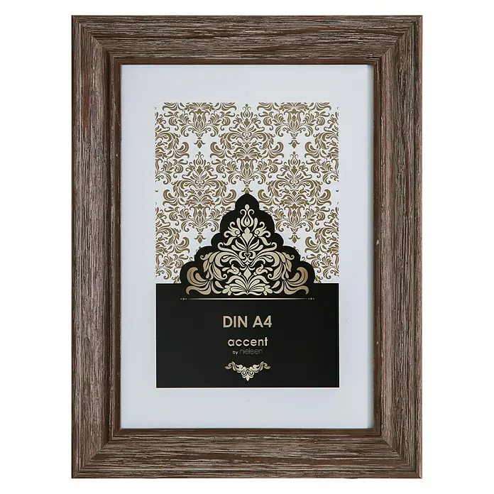 Accent Bilderrahmen Vintage - Braun, 21 x 29,7 cm / DIN A4, Holz - Vorderansicht