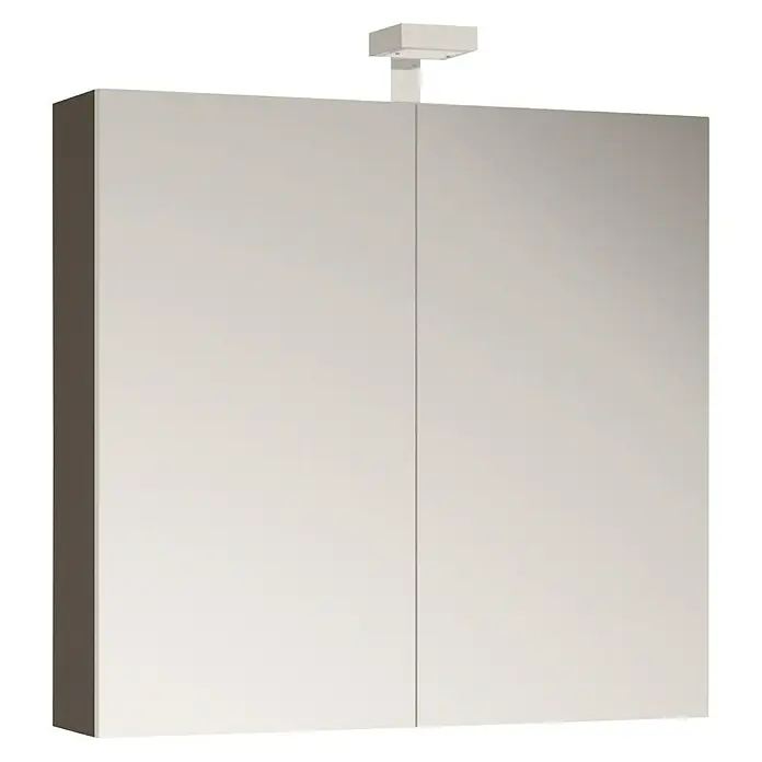 Allibert Badmöbel-Set Alma - 80 cm, 3 -tlg., Asphalt, Seidenglanz