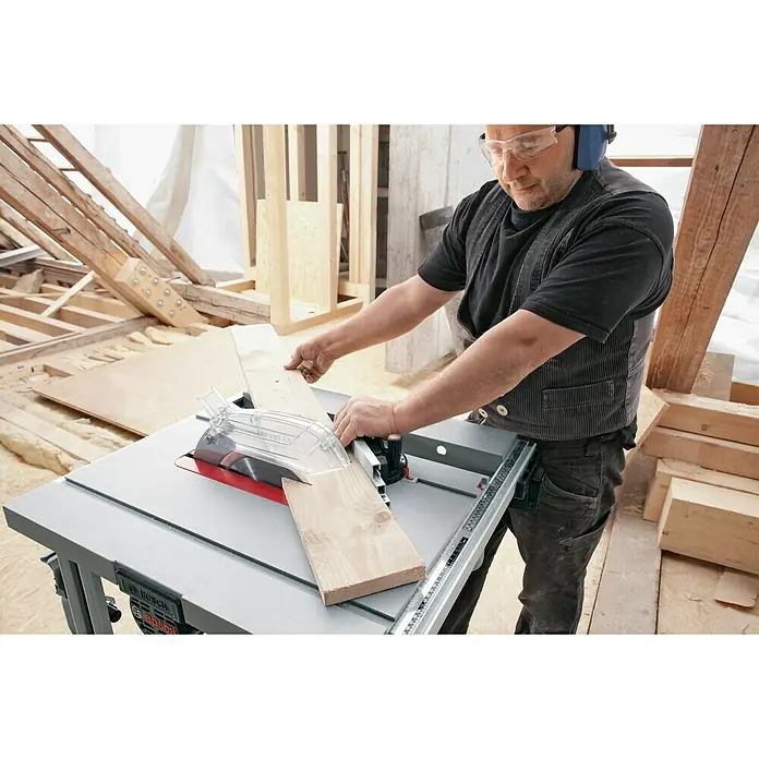 Bosch Professional Stolna kružna pila GTS 10 J - 1.800 W, Promjer lista pile: 254 mm, 3.650 okr/min