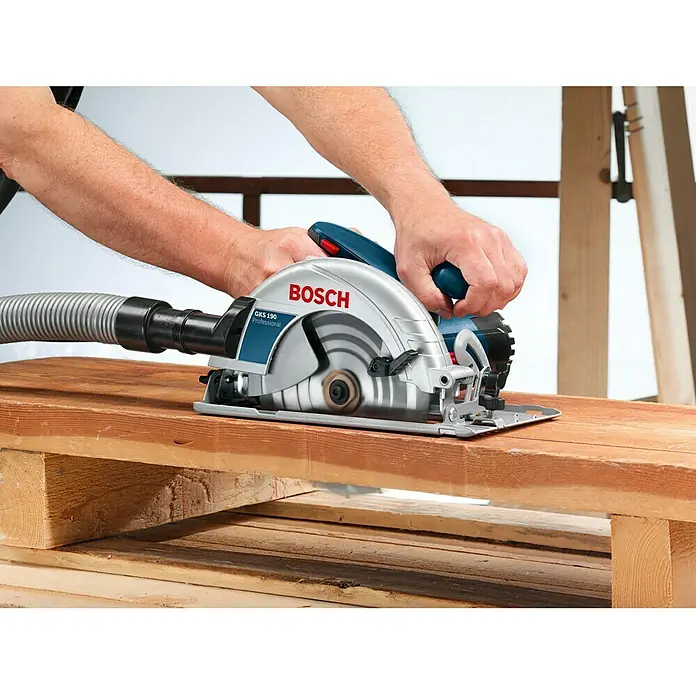Bosch Professional Ručna kružna pila GKS 190 - 1.400 W, List pile: Ø 190 mm, Broj okretaja pri praznom hodu: 5.500 okr/min