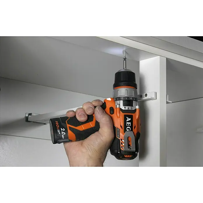 AEG Powertools Akku-Schlagbohrschrauber BSB 12 C2 - 12 V, Li-Ionen, 2 Ah, 2 Akkus, Leerlaufdrehzahl: 0 U/min - 1.500 U/min - Vorderansicht