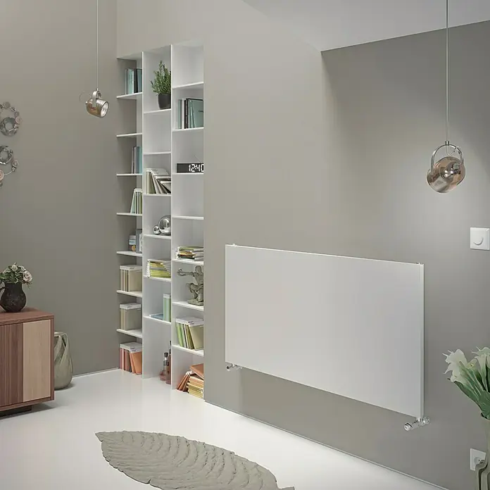Ximax Raumheizkörper P1 Plan Horizontal - 59,5 x 120 cm, 816 W, Weiß - Vorderansicht