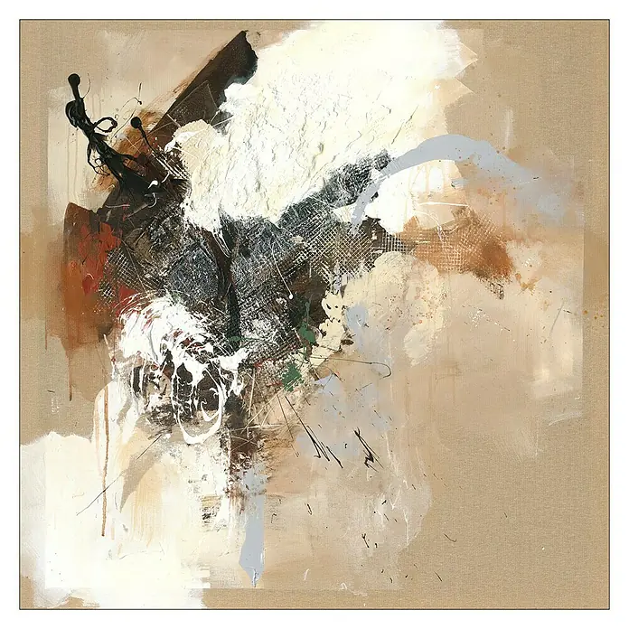 Handgemaltes Bild - Mix I, B x H: 100 x 100 cm - Vorderansicht