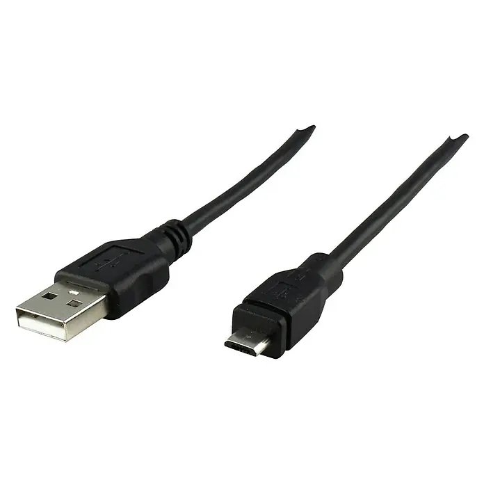 Schwaiger USB-Kabel - 1,8 m, USB A-Stecker, USB Micro-B-Stecker - Vorderansicht