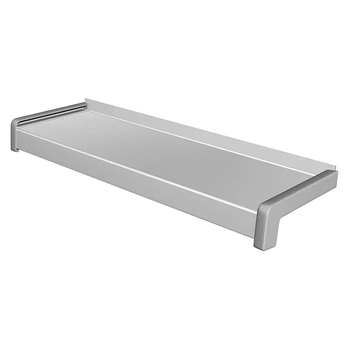 Sarei Prozorska klupčica po mjeri - Aluminij, Maksimalna dimenzije rezanja: 300 cm, Bijeli aluminij-srebrno, Širina: 7 cm - Pogled sprijeda