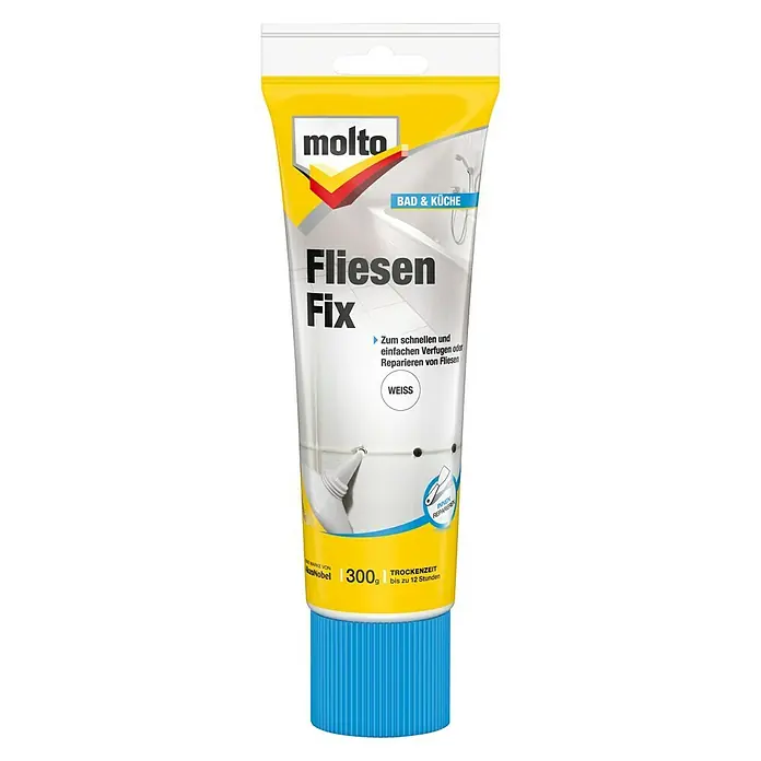 Molto Fertigspachtel Fliesen-Fix - 300 ml, Weiß - Vorderansicht