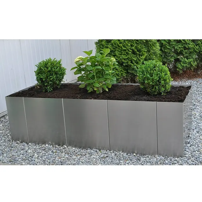 Thyssenkrupp Visoka gredica Square 160 - 160 x 60 x 50 cm, Plemeniti čelik - Živopisni prikaz