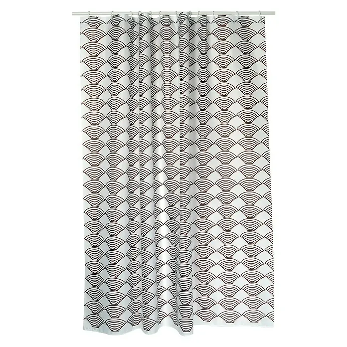 Venus Cortina de baño textil Bento - An x Al: 180 x 200 cm, Taupe - Vista frontal