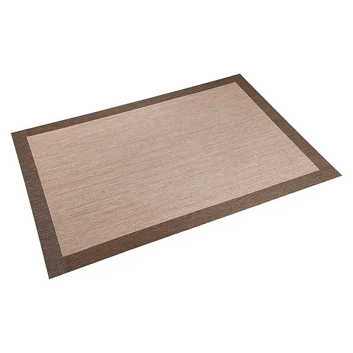 Alfombra de vinilo tipo Teplon - Beige/Marrón, 180 x 120 cm - Vista angular