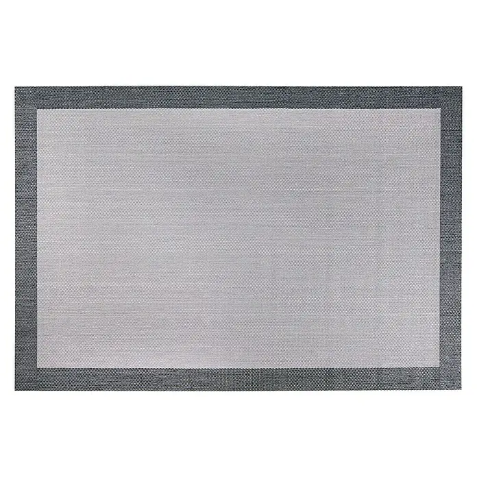 Alfombra de vinilo tipo Teplon - Gris/Negro, 150 x 80 cm - Vista superior