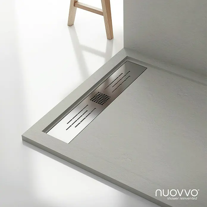 Plato de ducha Stone - L x An: 70 x 120 cm, Blanco - Primer plano