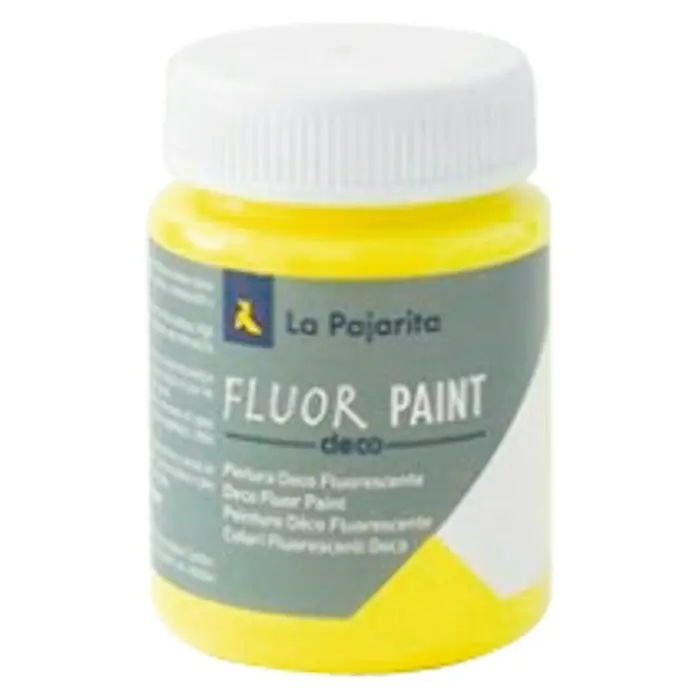 La Pajarita Pintura Fluor Paint - Yellow, 75 ml - Vista frontal