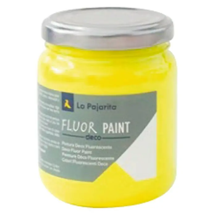 La Pajarita Pintura Fluor Paint - Yellow, 175 ml - Vista frontal