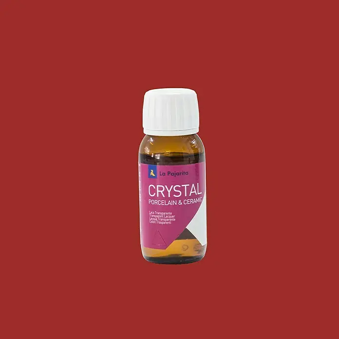 La Pajarita Laca para efectos decorativos Crystal - Rojo, 50 ml, Brillante - Vista frontal