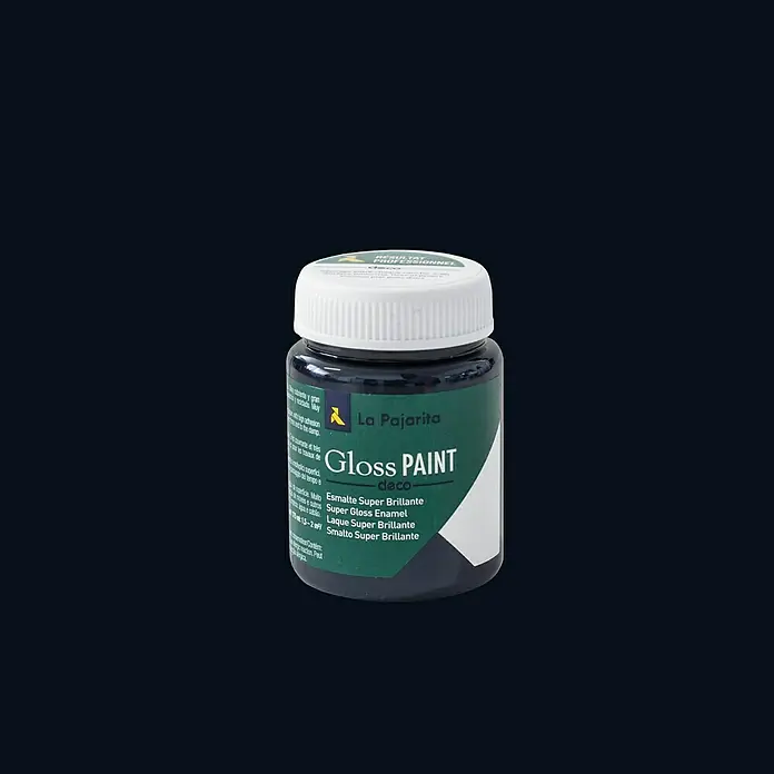 La Pajarita Pintura Gloss Paint black Jack, 75 ml - Brillante - Vista frontal
