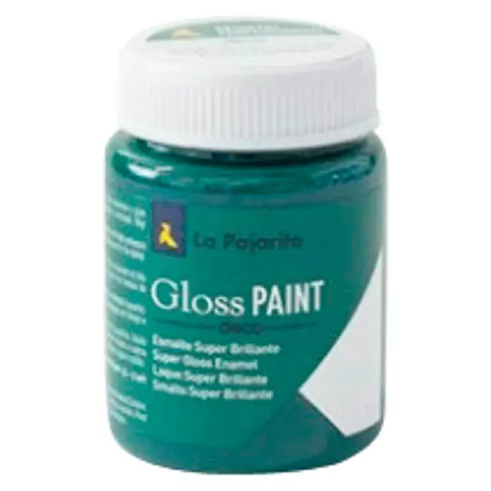 La Pajarita Pintura Gloss Paint dark green, 75 ml - Brillante - Vista frontal