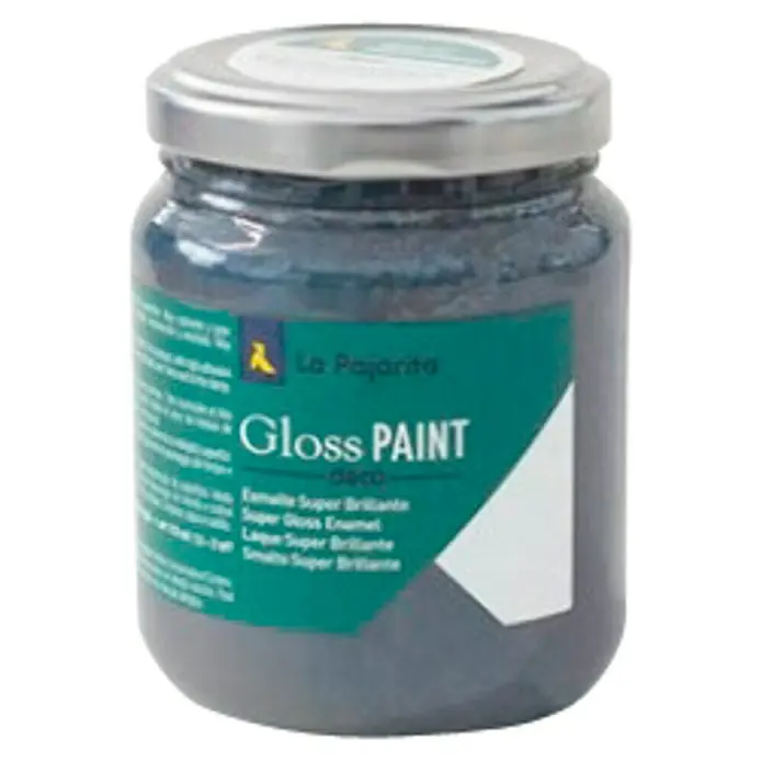 La Pajarita Pintura Gloss Paint dark iron, 175 ml - Brillante - Vista frontal