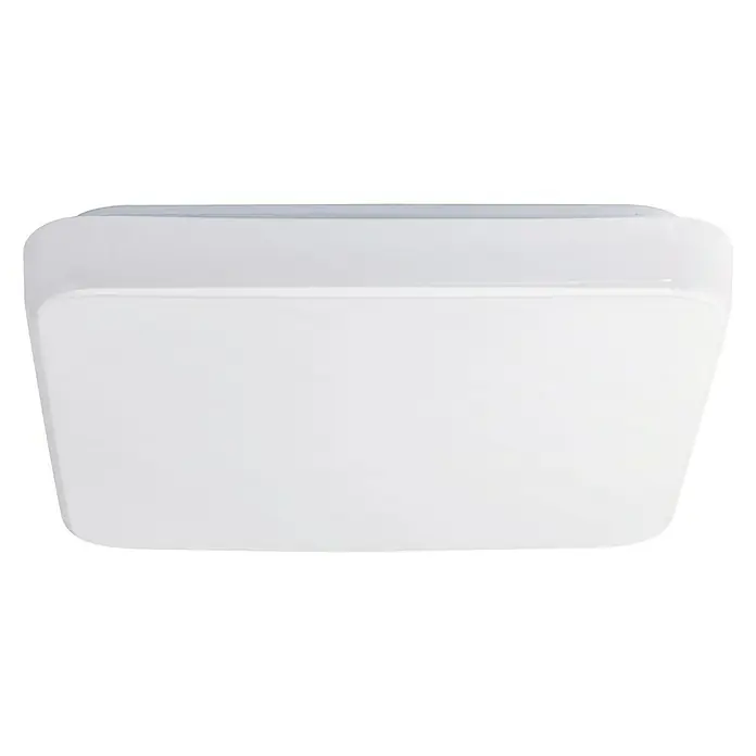 Eglo Plafón LED Giron - 11 W, L x An x Al: 220 x 220 x 50 mm, Blanco, Blanco cálido - Vista frontal