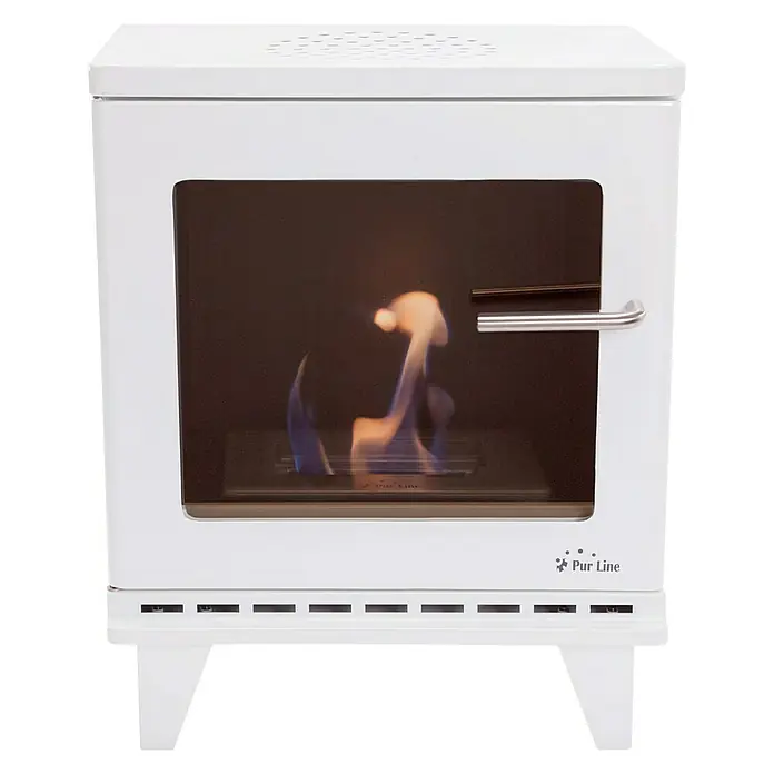 Purline Chimenea de bioetanol Thesis - 400 x 270 x 500 mm, Blanco - Vista frontal