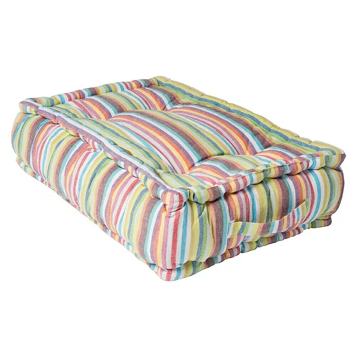 Cojín para respaldo palet Bombay - Multicolor, 60 x 40 cm, 100% algodón - Vista angular