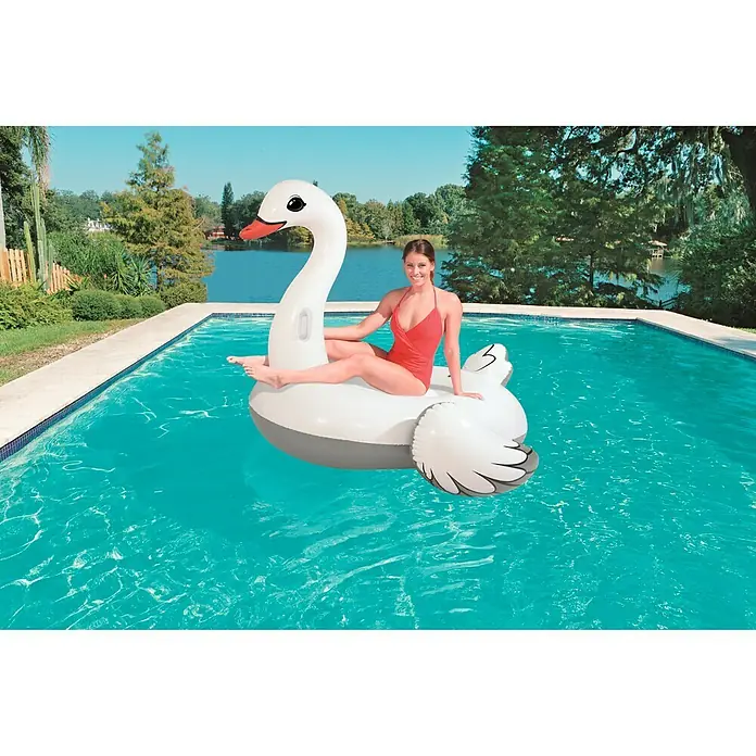 Bestway Badetier Swan Rider - 196 x 174 cm - Stimmungsaufnahme
