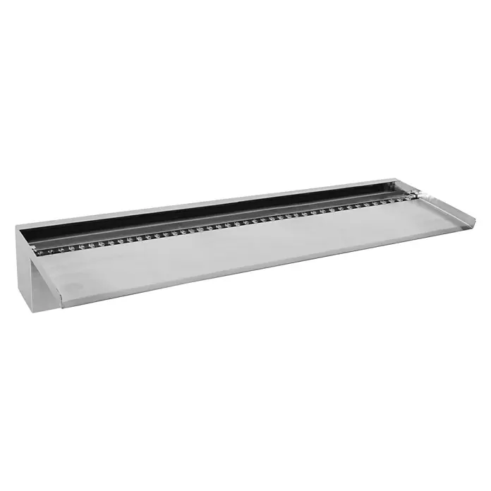 Ubbink Einbau-Wasserfall Niagara LED 90 Wall - 20 x 90 x 10 cm, Edelstahl, Leuchtmittel: LED - Ansicht von oben
