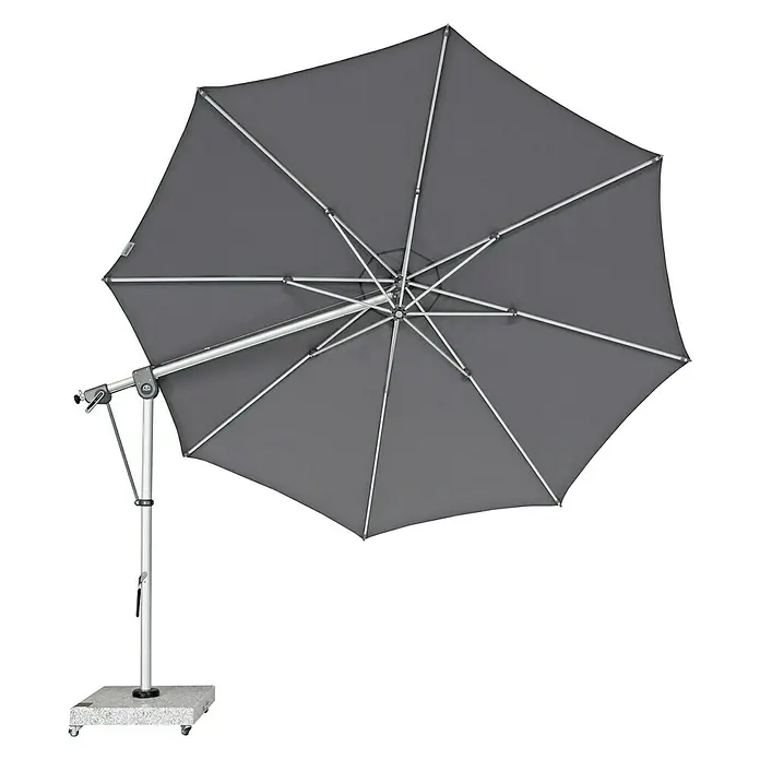 Doppler Expert Pendelschirm - Anthrazit, 350 cm - Ansicht von unten