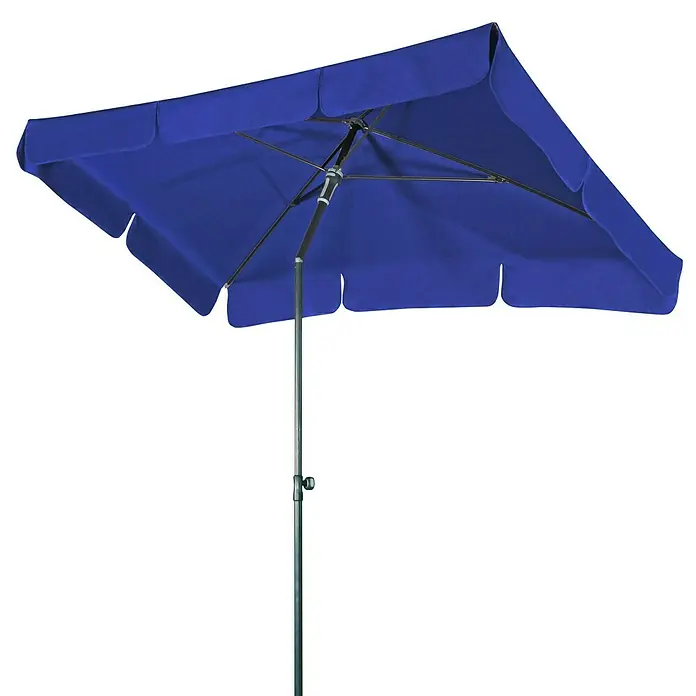Doppler Sonnenschirm Sunline Waterproof III - Blau, Dunkelblau, 260 x 150 cm - Ansicht von unten