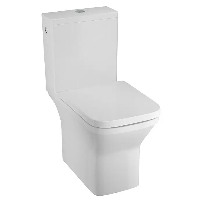 Camargue Los Angeles Stajaća WC školjka - Bez ruba, Bez posebne glazure, Oblik ispiranja: Duboko, WC odvod: Vodoravno, Bijele boje