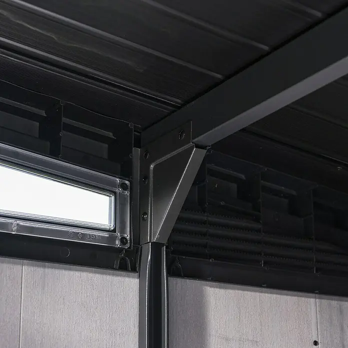 Keter Spremište Artisan 97 - Plastika, Sivo-crne boje - Detaljan prikaz