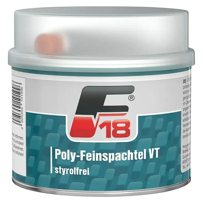 F18 Poly-Feinspachtel - 1 kg, Weiß