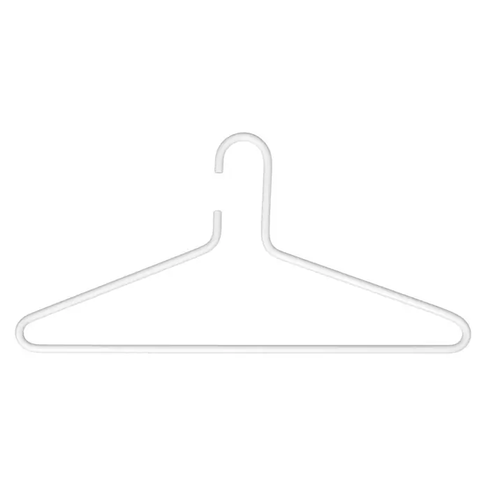Spinder Design Kleiderbügel Senza 6 - Weiß, Stahl - Vorderansicht