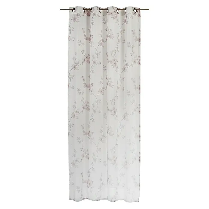 Elbersdrucke Ösenschal Kyoto - 140 x 255 cm, 100 % Polyester, Beige/Rosa - Vorderansicht